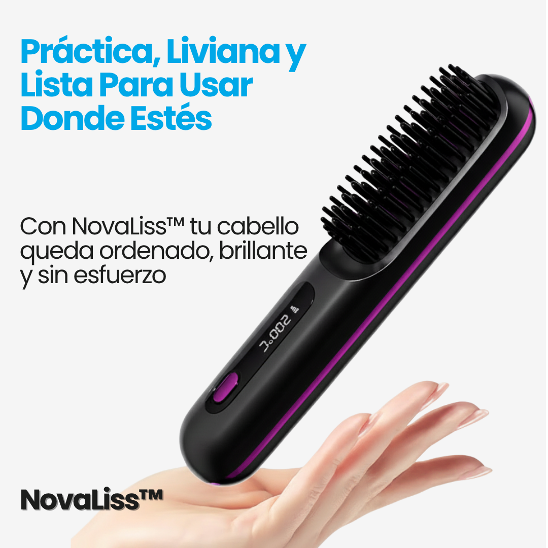 NovaLiss™  Cepillo Alisador Portátil