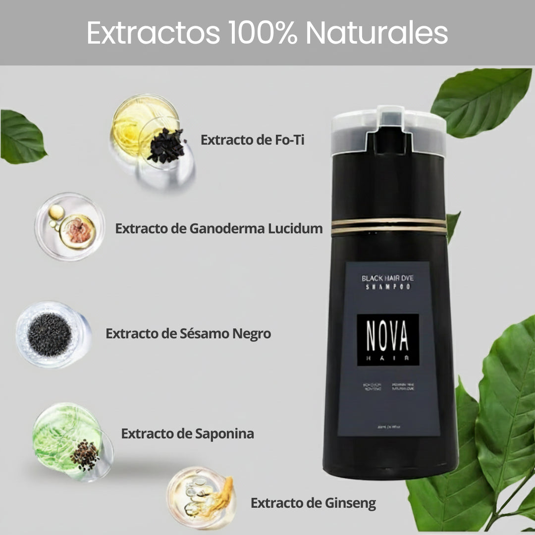 Nova Hair Shampoo Tinte Instantáneo